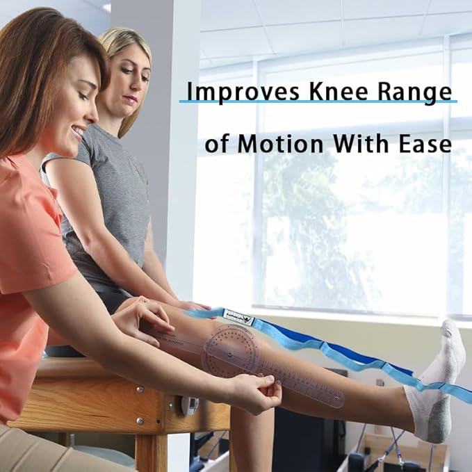 Stretching Strap Yoga Strap with Loops, Stretch Straps for Physical Therapy, Non-Elastic Exercise Strap for Pilates, Dance and Gymnastics with Workout Guide-GravixFit