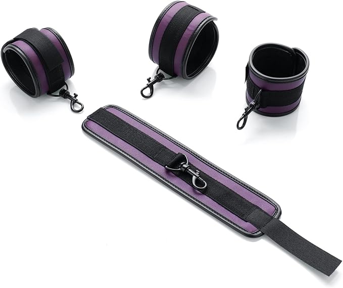 6pcs Black PU Adjustable Straps Sports Training Fitness Gear Home Yoga Set-GravixFit