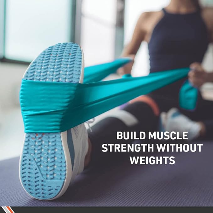 Body Sport Exercise Bands - 25 yd. Roll of Heavy Resistance Bands for Stretching, Fitness or Physical Therapy, Non-Latex - Extra Heavy Medium Resistance - Green-GravixFit