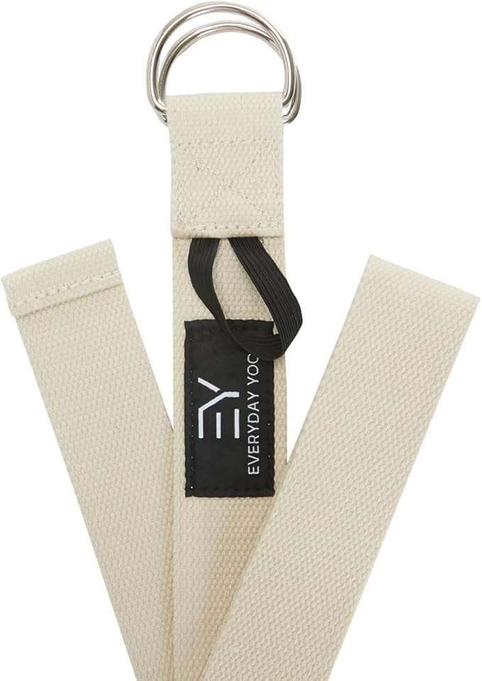 Everyday Yoga Super Strong Strap with Metal D-ring Buckle - Improve Flexibility, Stretching, and Physical Therapy Fitness.-GravixFit