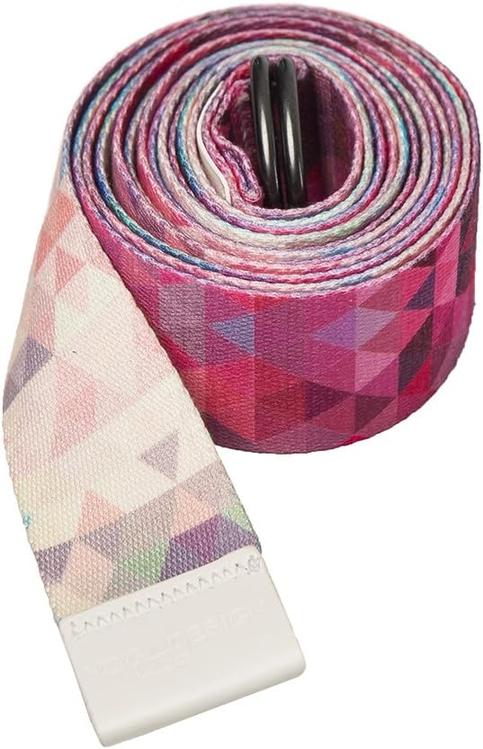 yogadesignlab YOGA DESIGN LAB | The Yoga Strap | Luxurious, Extra Long, Super Soft, Eco Printed | Studio Quality, Adjustable | Safely Stretch Further and Hold Longer | 8 ft Long-GravixFit