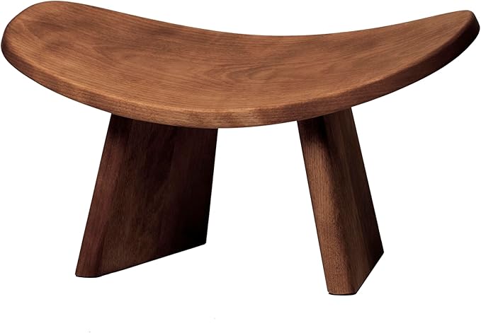 Meditation Bench IKUKO Original, Portable Version with Bag, Locally Handmade Wooden Kneeling Ergonomic Seiza Seat, Prana Yoga - 2 Colors, 3 Height Sizes-GravixFit
