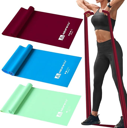 Resistance Bands,Professional Long Non-Latex Elastic Stretch Bands,Exercise Bands for Physical Therapy, Yoga, Pilates, Rehab, at-Home or The Gym Workouts, Strength Training-GravixFit