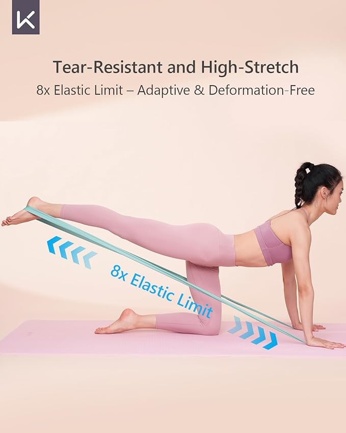 KEEP Resistance Bands for Working Out, Exercise Bands for Legs and Booty, Natural Latex Workout Bands for Women and Men, Stretch Bands for Exercise, Physical Therapy, Fitness, Pilates-GravixFit