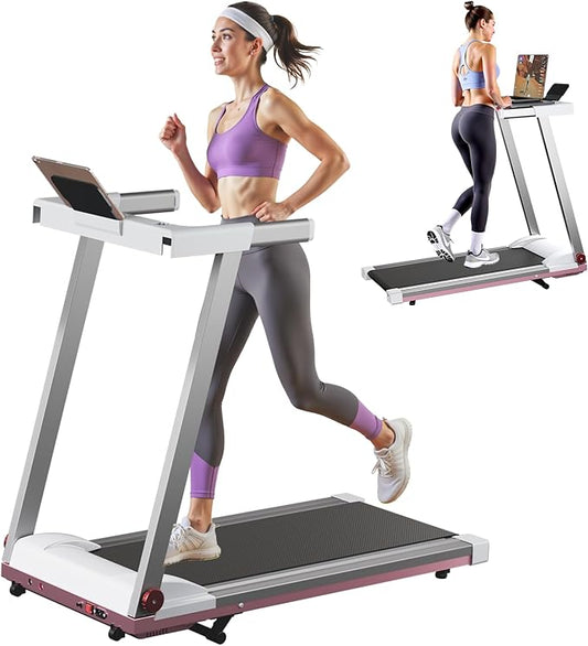 Treadmills for Home, 4-in-1 Foldable Treadmill with Incline, 300 LBS Capacity Running Treadmills for Home Small Spaces with Handles, 3.0 HP Folding Treadmill with Smart APP-GravixFit