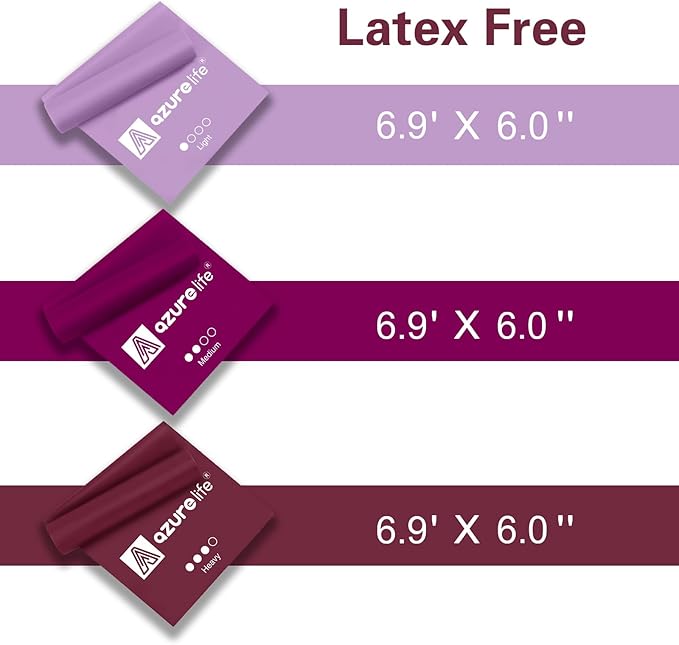 Resistance Bands,Professional Long Non-Latex Elastic Stretch Bands,Exercise Bands for Physical Therapy, Yoga, Pilates, Rehab, at-Home or The Gym Workouts, Strength Training-GravixFit