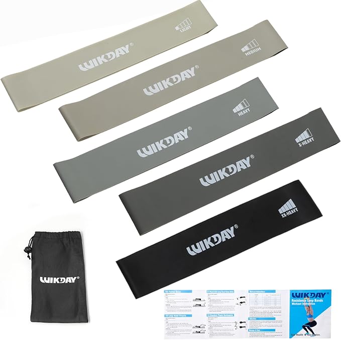 Resistance Bands for Working Out Exercise Loop Bands Workout Bands Set for Men Women Body Stretching, Crossfit Training, Home Workout, Physical Therapy, Booty Legs, Set of 5-GravixFit