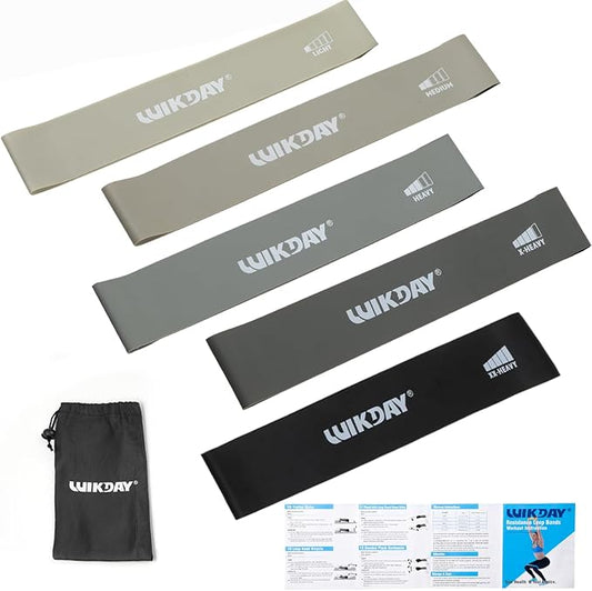 Resistance Bands for Working Out Exercise Loop Bands Workout Bands Set for Men Women Body Stretching, Crossfit Training, Home Workout, Physical Therapy, Booty Legs, Set of 5-GravixFit