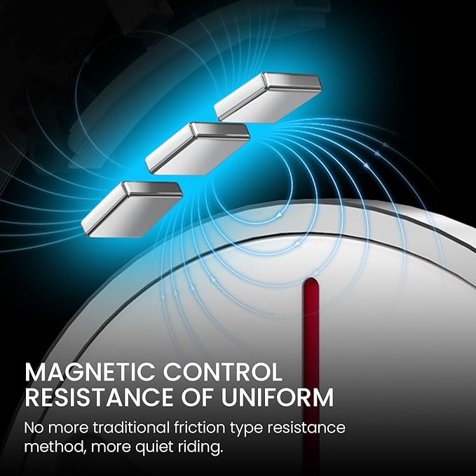 Yesoul Black Exercise Bike for Home,Smart White Cycling Bike Magnetic Stationary Bike, Low Noise Indoor Cycling Bike for Home Gym Electric Stationary Bike with Tablet Mount & Comfortable Seat Cushion for Women Apartment Workout Bike for Fitness