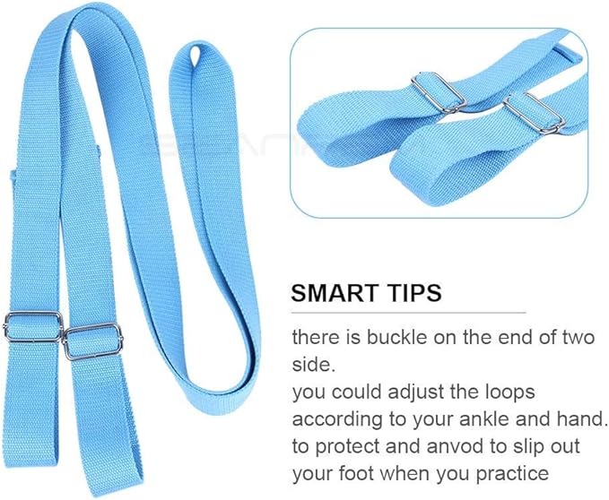 Door Flexibility & Stretching Leg Strap - Great for Ballet Cheer Dance Gymnastics or ANY Sport Leg Stretcher Door Flexibility Trainer Premium stretching equipment-GravixFit