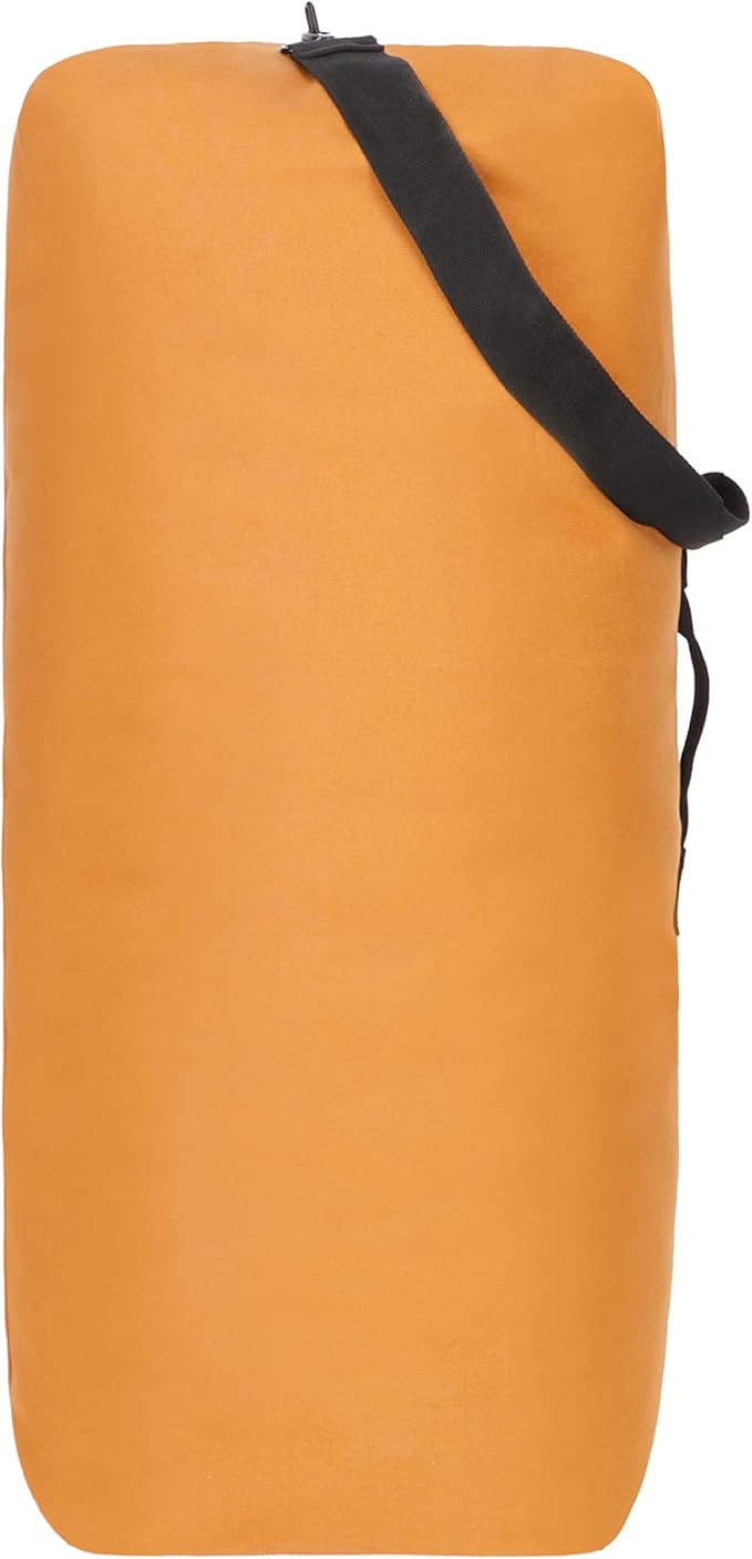 WHITEDUCK 25"x42" (430L) Top Load Canvas Duffel Bag – Military-Grade, Tear-Proof & Weatherproof, Heavy Duty for Travel, Outdoors & Military Use, with Padlock Compatibility, 5 Colors-GravixFit