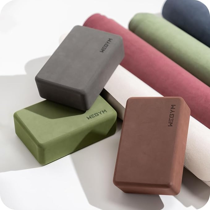 Yoga blocks with Anti-Slip, Comfortable Grip, Sturdy Sides for Secure Workouts at Home, for Yoga, and Pilate Training-GravixFit