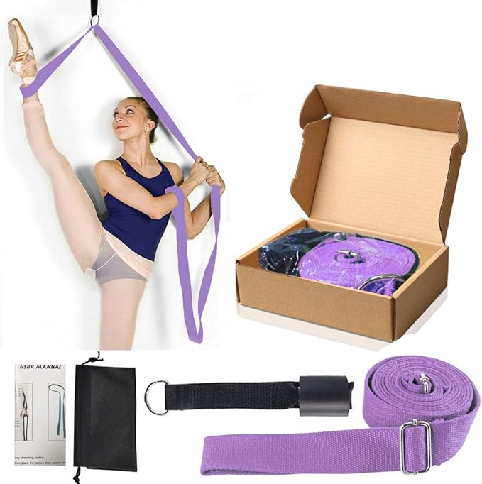 Leg Stretcher, Door Flexibility & Stretching Leg Strap - Great for Ballet Cheer Dance Gymnastics or Any Sport Leg Stretcher Door Flexibility Trainer Premium Stretching Equipment-GravixFit