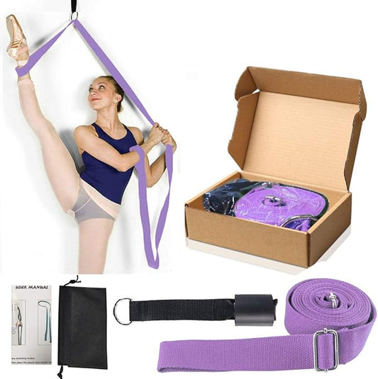 Leg Stretcher, Door Flexibility & Stretching Leg Strap - Great for Ballet Cheer Dance Gymnastics or Any Sport Leg Stretcher Door Flexibility Trainer Premium Stretching Equipment-GravixFit