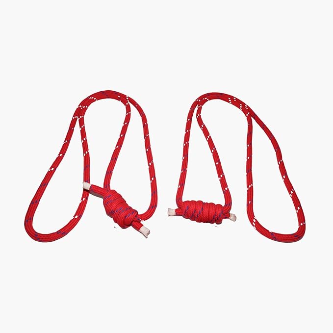 Yogikuti Iyengar Yoga Wall Rope Pair Premium Quality Cotton & Polyester Ropes for Restorative & Anti-Gravity Poses-GravixFit