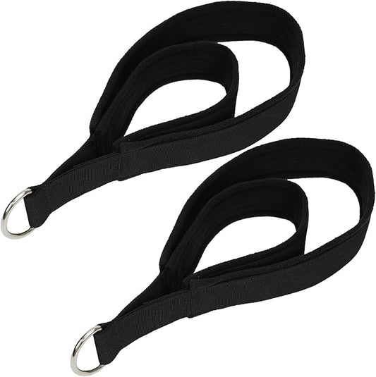 Pilates Straps Soft Padded 1 Pair Double Loop Straps D-Ring for Reformer Home Gym Workout Accessories Fitness Yoga Exercise