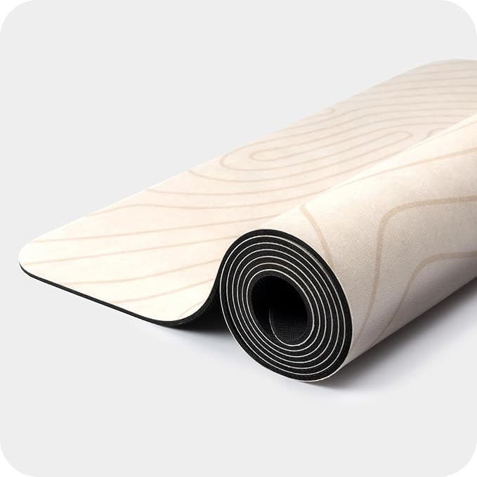 4mm Cushioned Exercise Mat for Yoga & Pilates - Anti Slip, Polyurethane with Suede Top & Carrying Strap-GravixFit