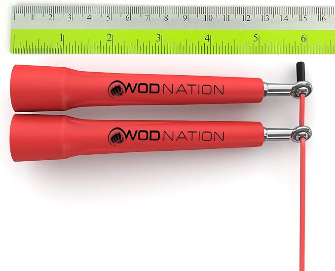 WOD Nation Adjustable Speed Jump Rope For Men, Women & Children - Blazing Fast Fitness Skipping Rope Perfect for Boxing, MMA, Endurance-GravixFit