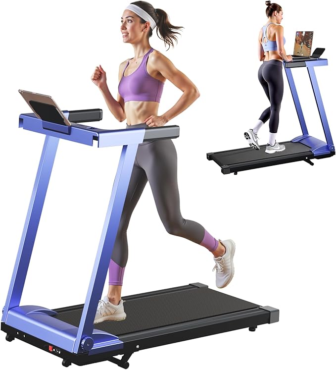 Treadmills for Home, 4-in-1 Foldable Treadmill with Incline, 300 LBS Capacity Running Treadmills for Home Small Spaces with Handles, 3.0 HP Folding Treadmill with Smart APP-GravixFit