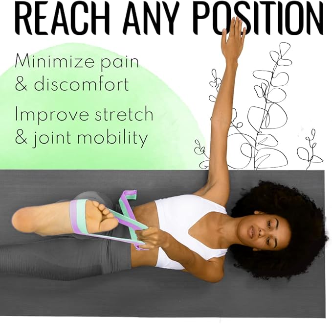 TECEUM Yoga Strap & Mat Strap – 2 IN 1 – Cotton – 6 ft 8 ft 10 ft (30+ colors) – Adjustable Non-Slip Belt for Yoga, Pilates, Stretching, Physical Therapy, Fitness & Home Workout – For Carrying Mats-GravixFit