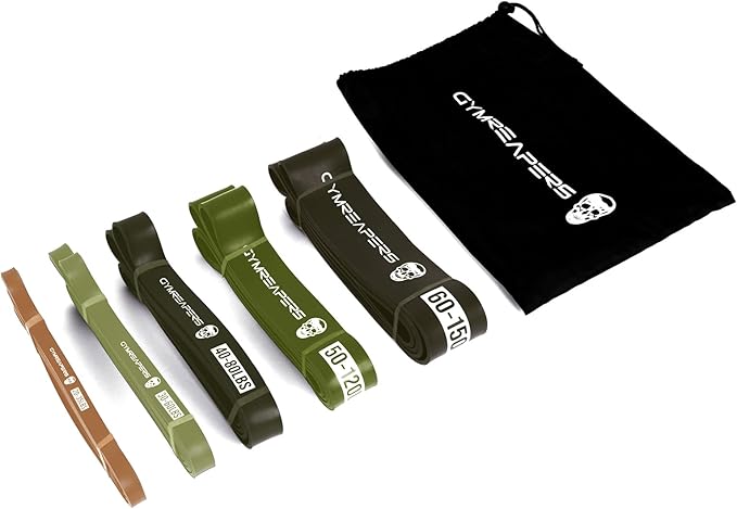 Gymreapers Pull up Resistance Bands for Weight Lifting, Pull Ups - Assistance Bands for Powerlifting, Stretching, WOD, Strength Training - for Men & Women-GravixFit
