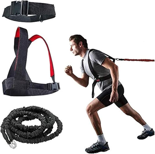 YNXing Resistance Training Rope Explosive Force Bounce Physical Training Resistance Rope Improving Speed, Stamina and Strength-GravixFit