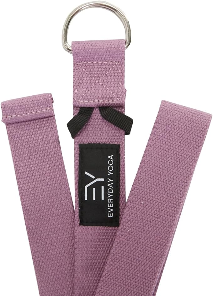 Everyday Yoga Super Strong Strap with Metal D-ring Buckle - Improve Flexibility, Stretching, and Physical Therapy Fitness.-GravixFit