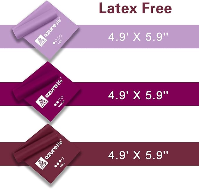 Resistance Bands,Professional Long Non-Latex Elastic Stretch Bands,Exercise Bands for Physical Therapy, Yoga, Pilates, Rehab, at-Home or The Gym Workouts, Strength Training-GravixFit