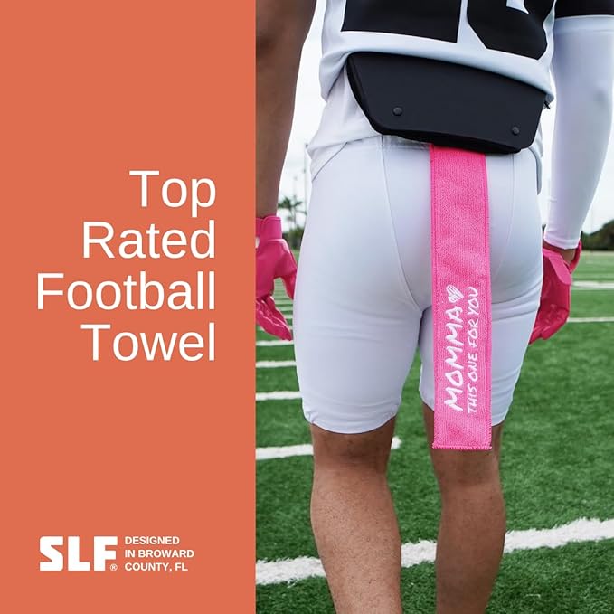 SLEEFS Momma Pink Thin Football Towel-GravixFit