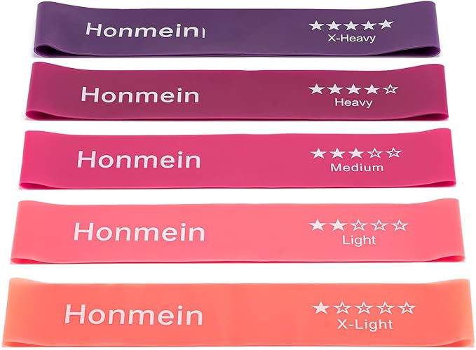 Resistance Bands for Working Out, Exercise Bands with 5 Resistance Levels Fit for Home Fitness, Strength Training, Natural Latex Resistance Band Include Instruction Guide and Carry Bag-GravixFit