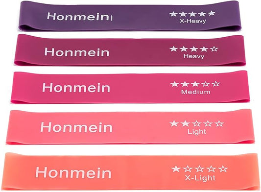 Resistance Bands for Working Out, Exercise Bands with 5 Resistance Levels Fit for Home Fitness, Strength Training, Natural Latex Resistance Band Include Instruction Guide and Carry Bag-GravixFit