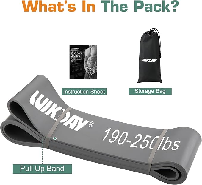 Resistance Bands for Working Out, Exercise Bands, Workout Bands, Pull Up Assistance Bands for Body Stretching Training Physical Therapy Muscle Training for Men & Women-GravixFit