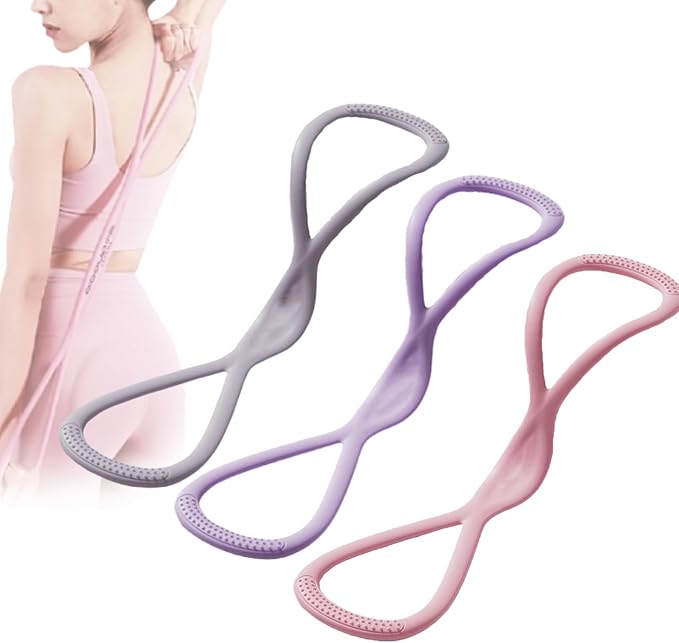Luminousdo Resistance Bands,2025 New Upgraded Figure 8 Resistance Band for Working Out,High Elasticity Stretch Arm Rope for Yoga,Chest Expander Strap with Handles for Women Men-GravixFit