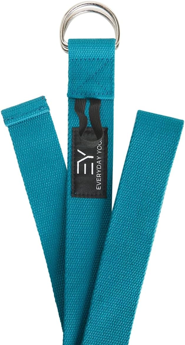Everyday Yoga Super Strong Strap with Metal D-ring Buckle - Improve Flexibility, Stretching, and Physical Therapy Fitness.-GravixFit