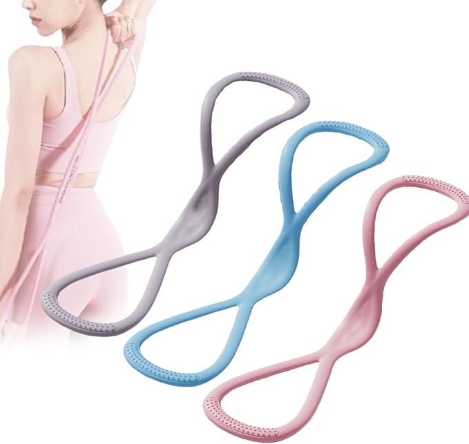Luminousdo Resistance Bands,2025 New Upgraded Figure 8 Resistance Band for Working Out,High Elasticity Stretch Arm Rope for Yoga,Chest Expander Strap with Handles for Women Men-GravixFit