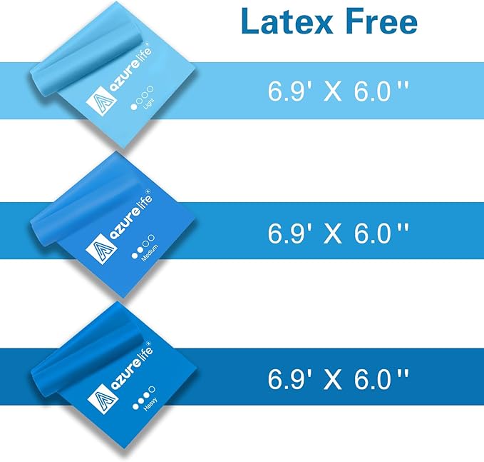 Resistance Bands,Professional Long Non-Latex Elastic Stretch Bands,Exercise Bands for Physical Therapy, Yoga, Pilates, Rehab, at-Home or The Gym Workouts, Strength Training-GravixFit