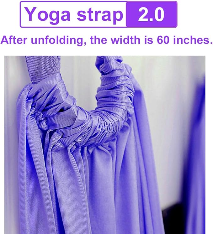 TOCO FREIDO Waist Back Leg Stretch Strap/Yoga Fitness Band, Leg Stretching Assist Trainer, Yoga Stretcher, Back Bend Split Inversion Strap for Fitness, Dance, Ballet, Gymnastics-GravixFit