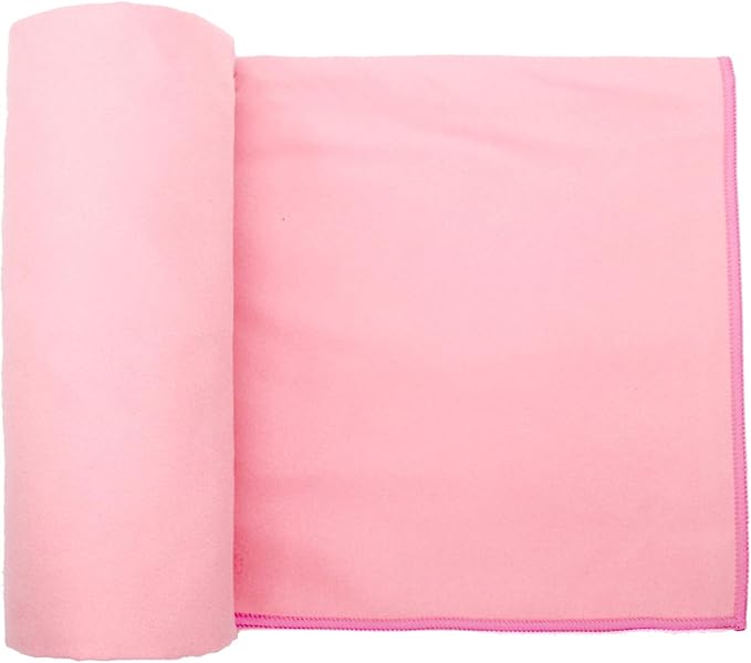 Eunzel 2 Pack Hot Yoga Towel Non Slip Yoga Mat Towel Non-Slip Sweat Absorbent Microfiber Towel for Hot Yoga, Pilates and Workout 72" x 26.5", Pink/Blue-GravixFit