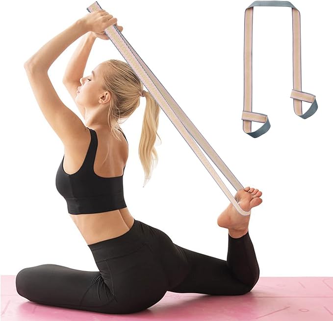 ZOOEASS Yoga Mat Strap, Adjustable Durable Yoga Mat Carrier & Stretching Strap, Multiple Color Choices-GravixFit