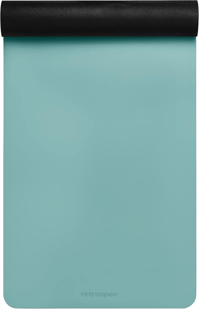 Retrospec Laguna 5mm Yoga Mat - Fitness Mat for Women, Men & Children, Slip-Resistant and Moisture Absorbing Exercise Mat for Home, Pilates, Yoga and Floor Workouts-GravixFit