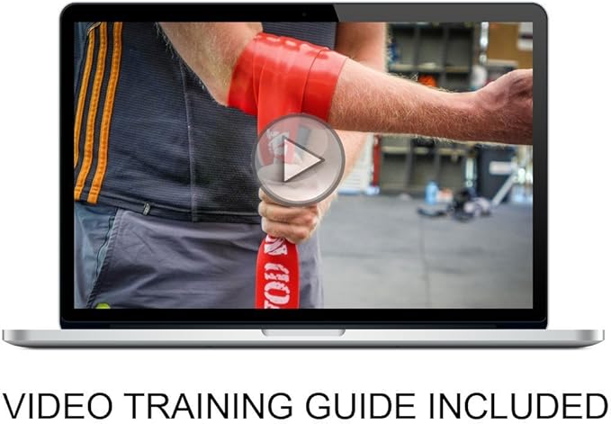 WOD Nation Muscle Floss Bands Recovery Band for Tack and Flossing Sore Muscles and Increasing Mobility : Stretch Band Includes Carrying Case-GravixFit