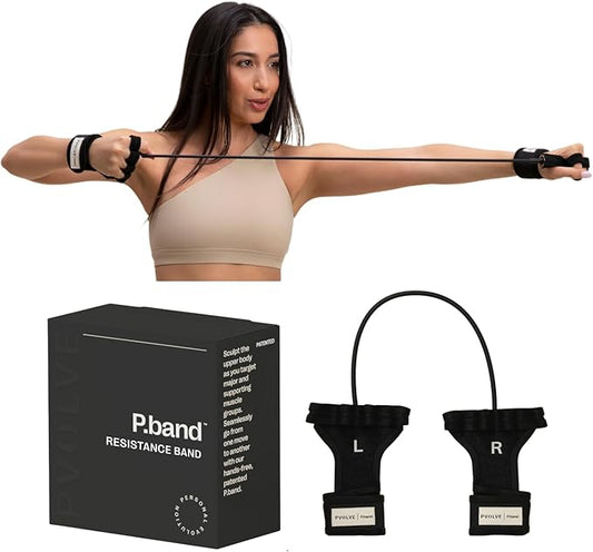 Pvolve P.Band Exercise Resistance Band - Home Workout Equipment to Strengthen Arms, Back and Shoulders, Light Weight Comfortable Glove Design to Improve Mobility, Stability and Posture-GravixFit