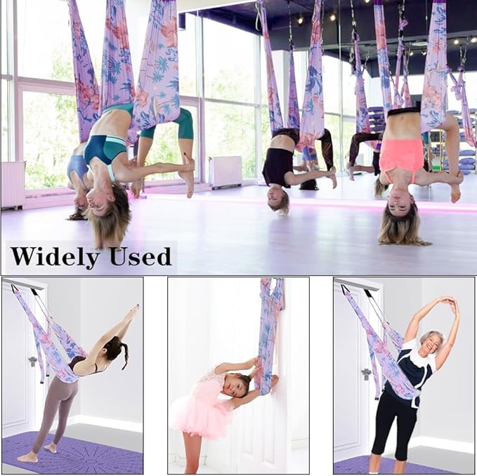 TOCO FREIDO Waist Back Leg Stretch Strap/Yoga Fitness Band, Leg Stretching Assist Trainer, Yoga Stretcher, Back Bend Split Inversion Strap for Fitness, Dance, Ballet, Gymnastics-GravixFit