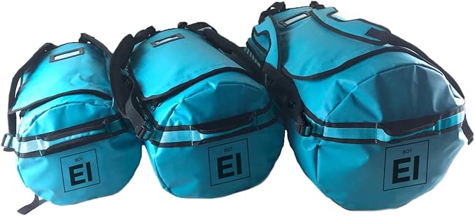 Element Equipment Trailhead Duffel Bag Shoulder Straps Waterproof Teal Medium-GravixFit