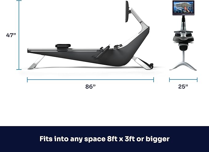 Hydrow Pro Rowing Machine with Immersive 22" HD Rotating Screen - Stows Upright | Live and On-Demand at-Home Workouts, Membership Required