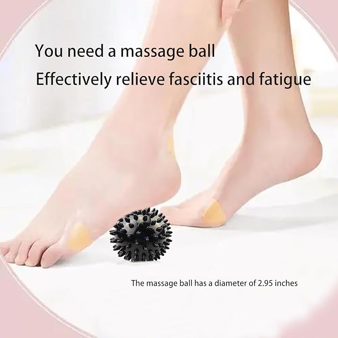 Gradient Fitness Therapy Stretching Belt, 12 Circle Multi Ring Stretching Belt (1.5 inches wide x 86.6 inches long), Therapy Equipment, Yoga Stretcher Strap,Leg Stretcher. Equipped with arch foot pads and pointed massage balls(BLACK)-GravixFit