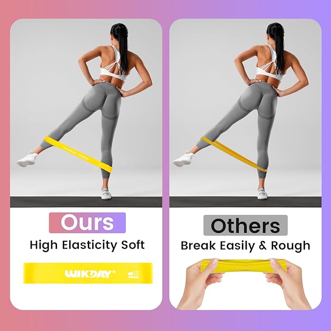 Resistance Bands for Working Out Exercise Loop Bands Workout Bands Set for Men Women Body Stretching, Crossfit Training, Home Workout, Physical Therapy, Booty Legs, Set of 5-GravixFit