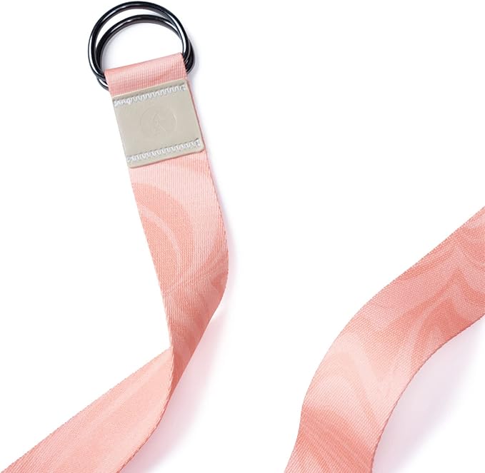 yogadesignlab YOGA DESIGN LAB | The Yoga Strap | Luxurious, Extra Long, Super Soft, Eco Printed | Studio Quality, Adjustable | Safely Stretch Further and Hold Longer | 8 ft Long-GravixFit