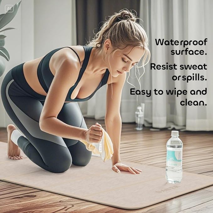 Foldable Yoga Mat 12mm Extra Thick Joint Protection,Portable Design for Travel/Pilates/Board/Camping,Environmental Sports Mat Non-Slip Gym Mat,Odorless POE Material-GravixFit