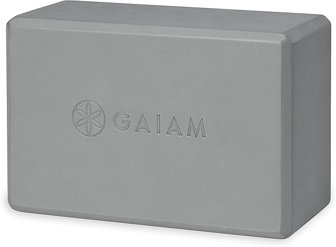 Gaiam Yoga Block - Supportive Latex-Free Eva Foam - Soft Non-Slip Surface with Beveled Edges for Yoga, Pilates, Meditation - Yoga Accessories for Stability, Balance, Deepen Stretches-GravixFit